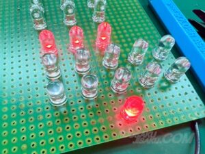 LEDテールランプスモールで５直部分消灯