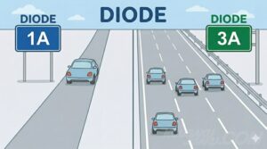 ダイオードを通る車のイメージ